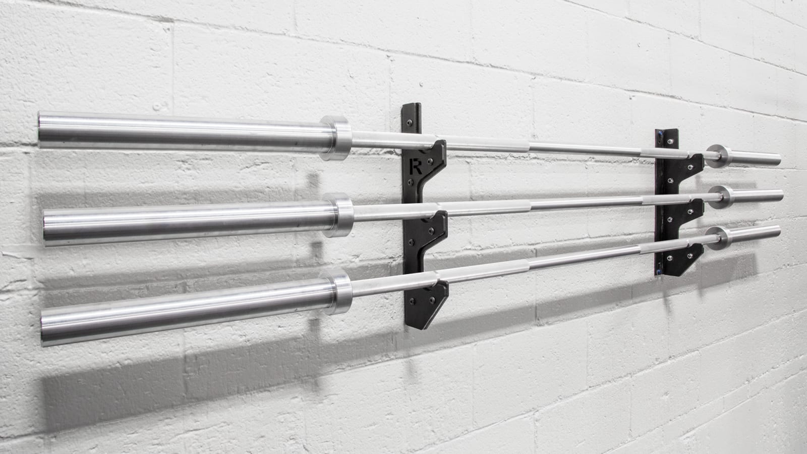 Gun rack for hotsell barbells